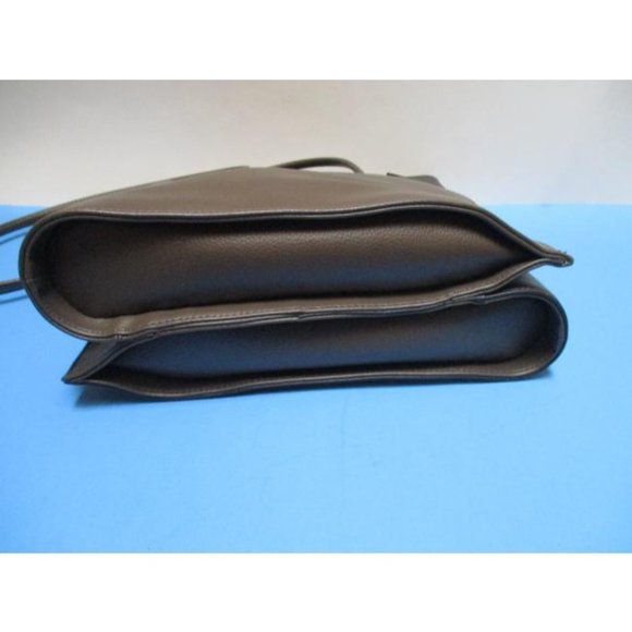 *Cleo And Patek Paris Rich Dark Khaki Brown Pebbled Leather Shoulder Bag - Picture 4 of 6